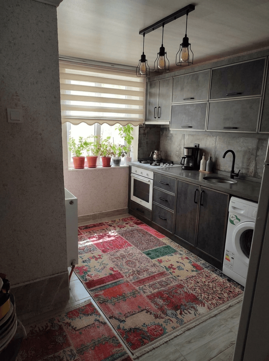 Kitchen interior in Loft / Industrial style — photo by GenRoom AI