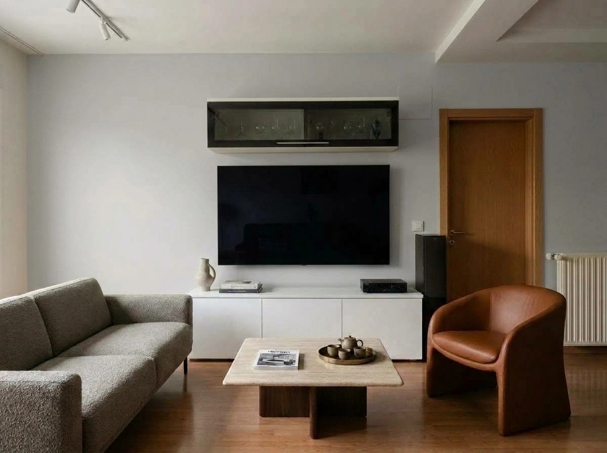 Interior design in Minimalism style — Living Room by GenRoom AI