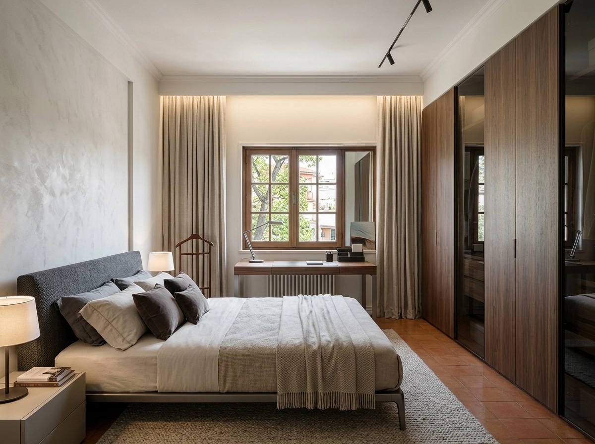 Contemporary Bedroom design — interior photo by GenRoom AI
