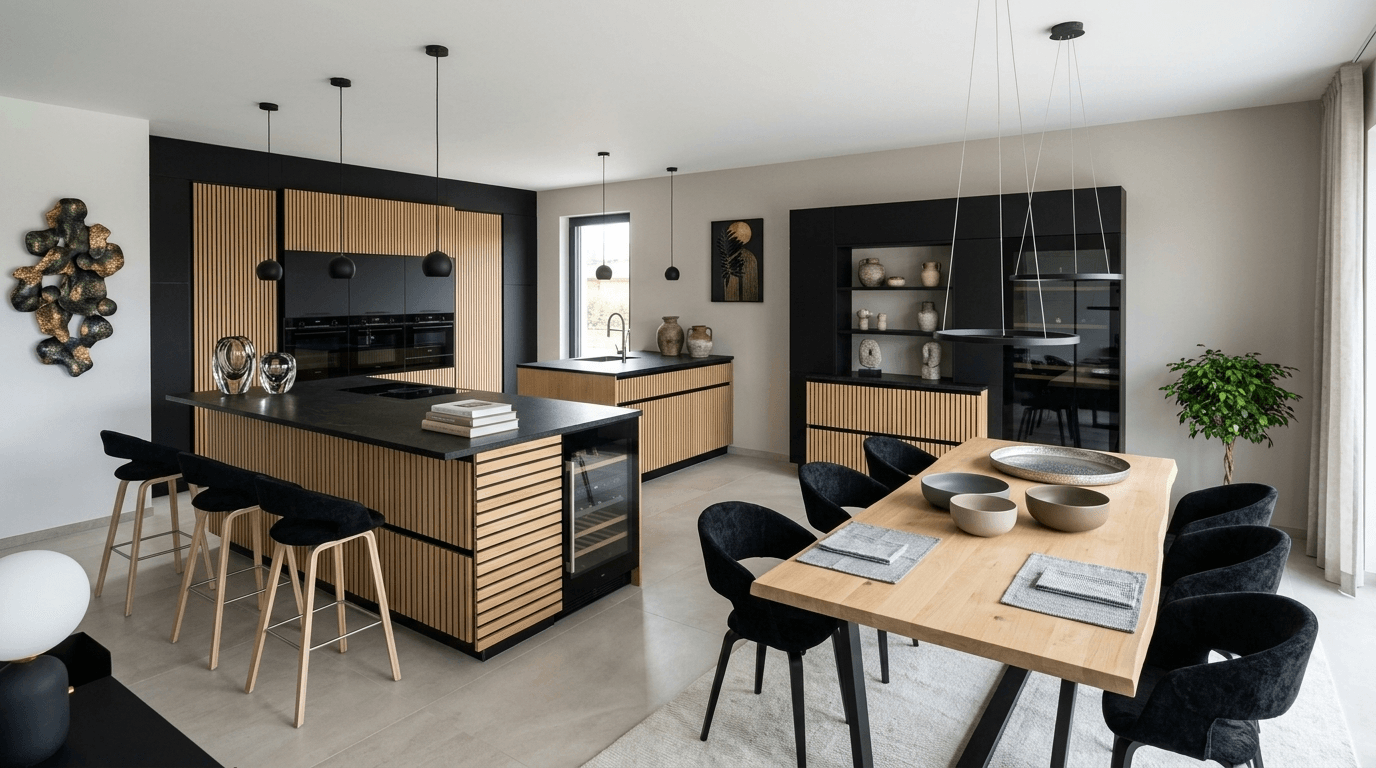 Kitchen interior in no_style style — photo by GenRoom AI