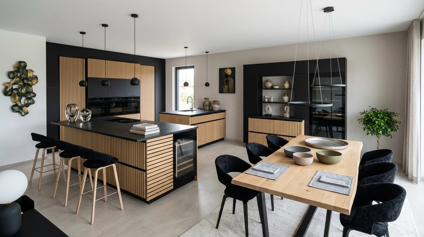 Kitchen interior in no_style style — photo by GenRoom AI