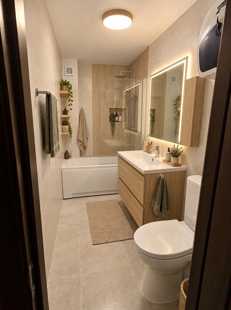 Interior design in Scandinavian style — Bathroom by GenRoom AI