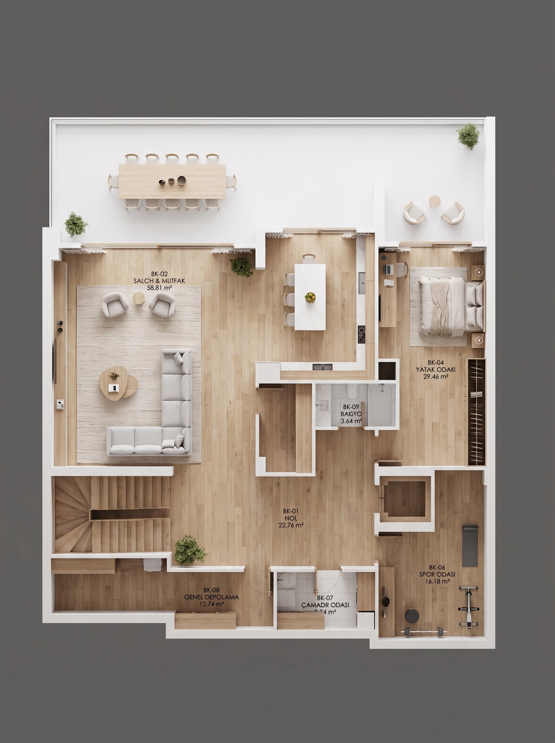 Scandinavian Living Room design — interior photo by GenRoom AI