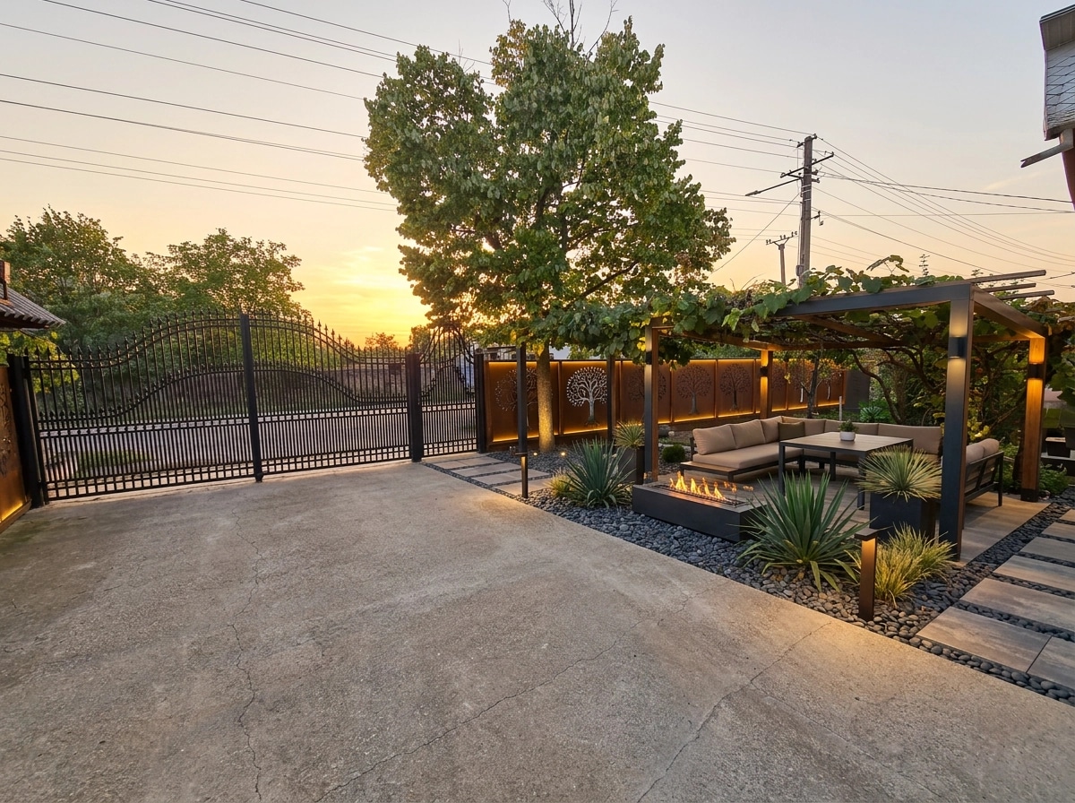 Landscape design in Contemporary Yard style — Yard by GenRoom AI