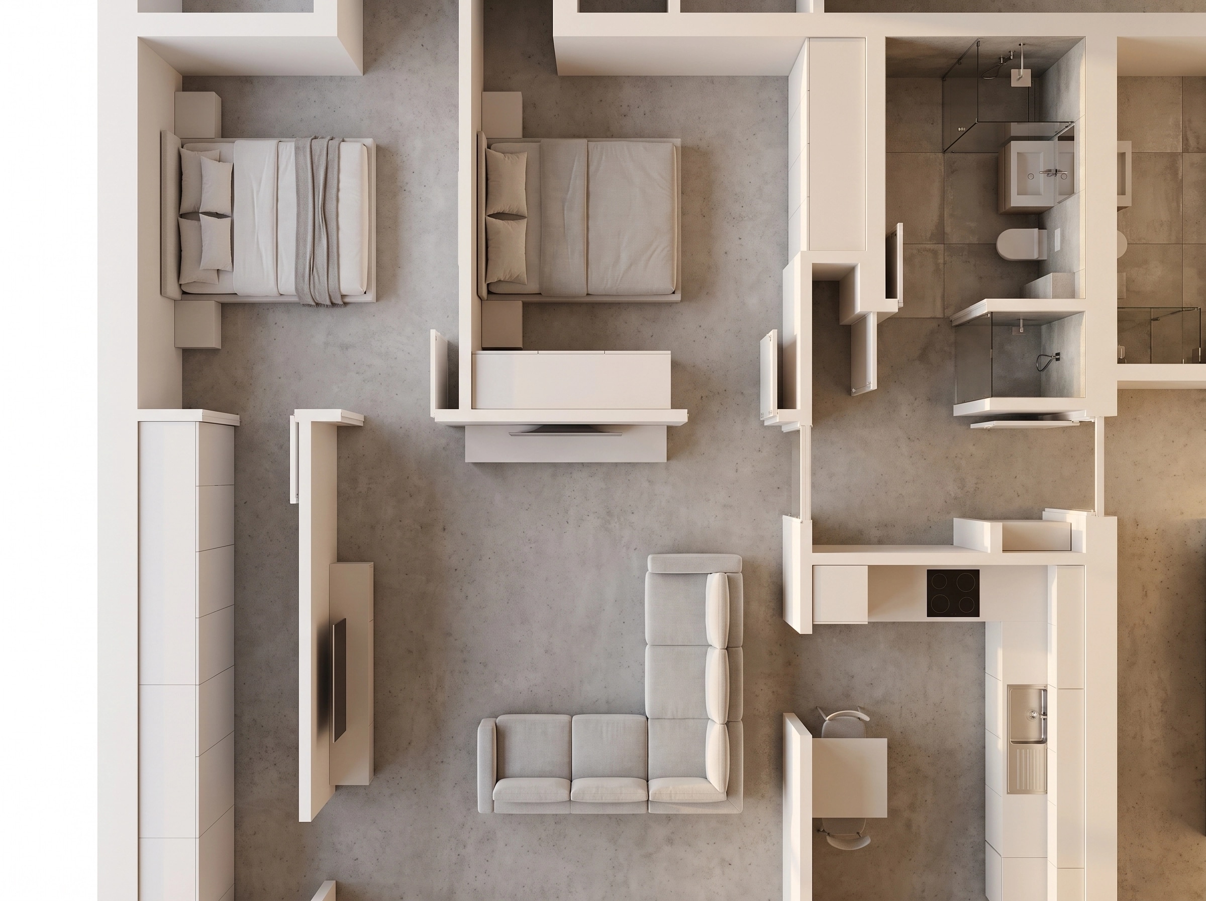Minimalism Living Room design — interior photo by GenRoom AI