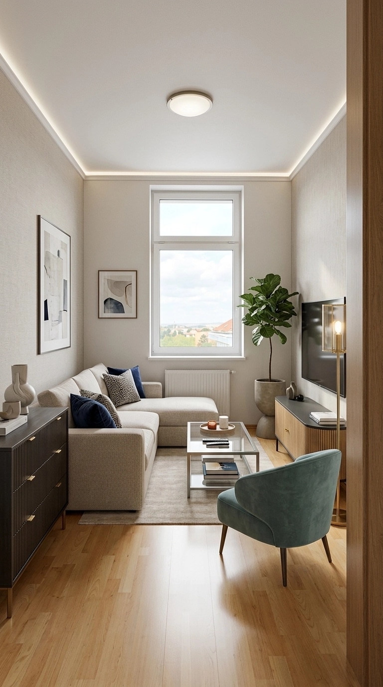 Interior design in Contemporary style — Living Room by GenRoom AI