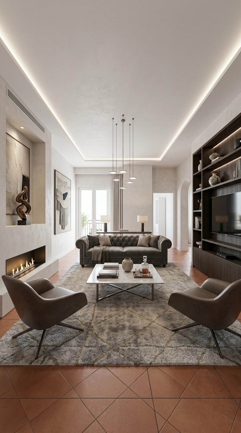 Interior design in Contemporary style — Living Room by GenRoom AI
