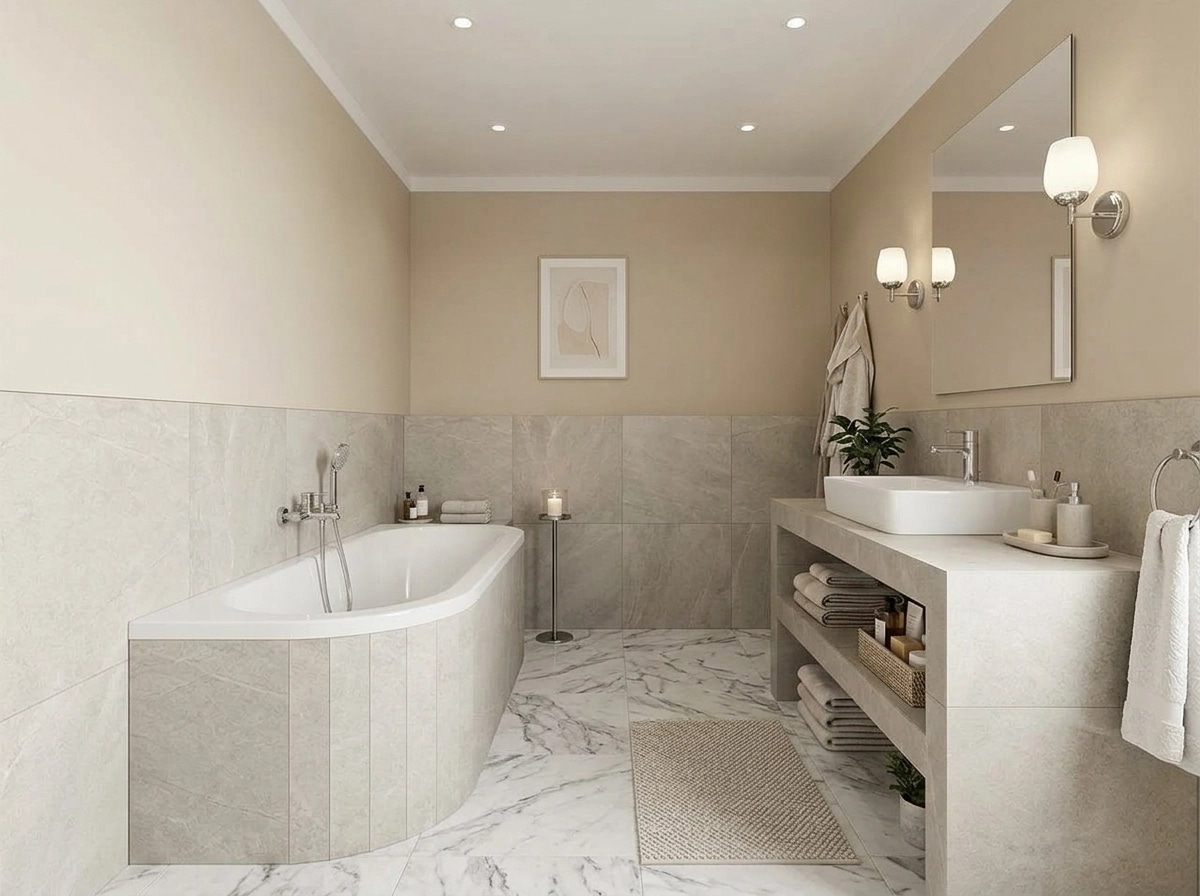 Bathroom interior in no_style style — photo by GenRoom AI