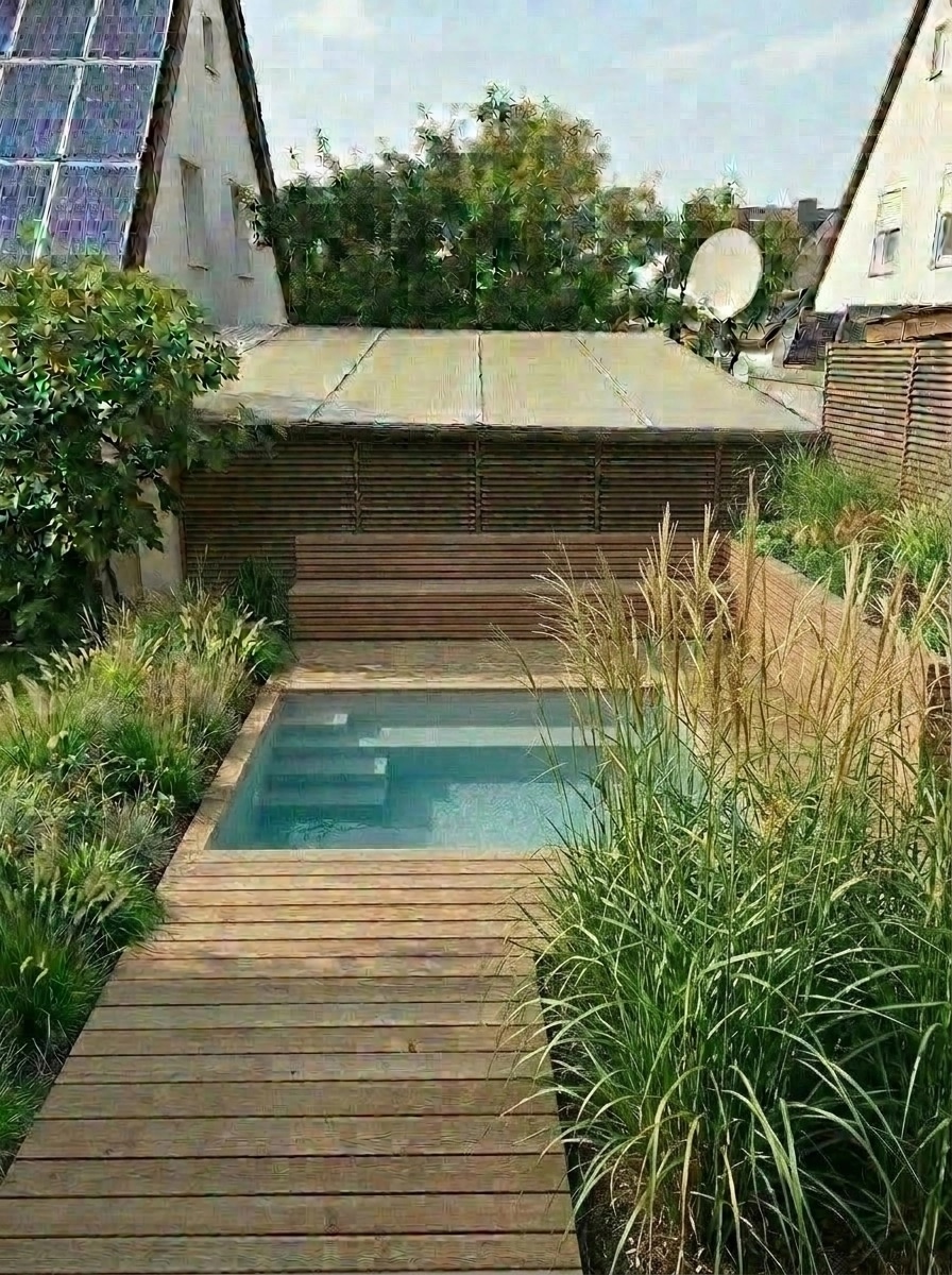 Landscape design in Scandinavian Garden style — Yard by GenRoom AI