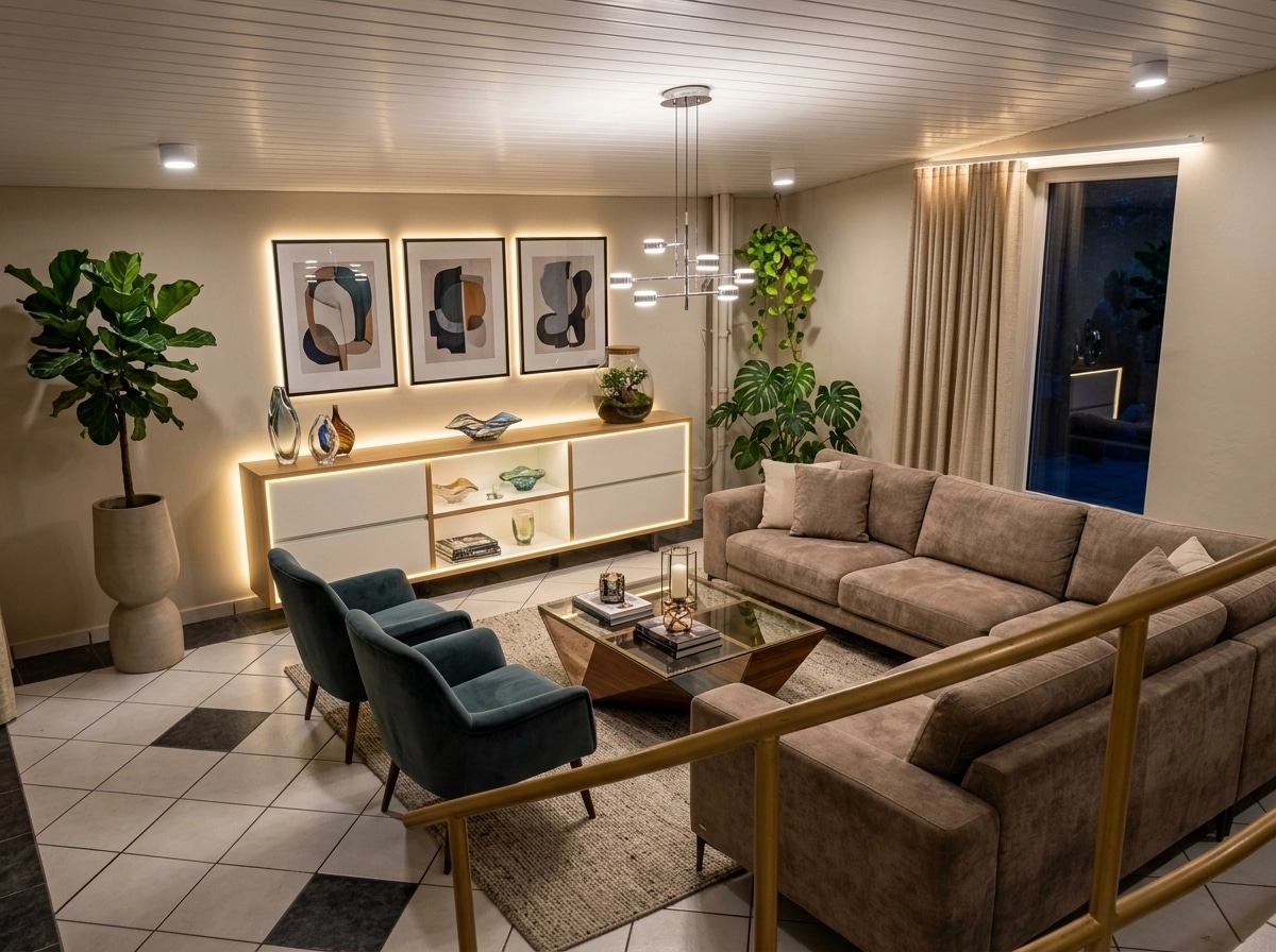 Interior design in Contemporary style — Living Room by GenRoom AI