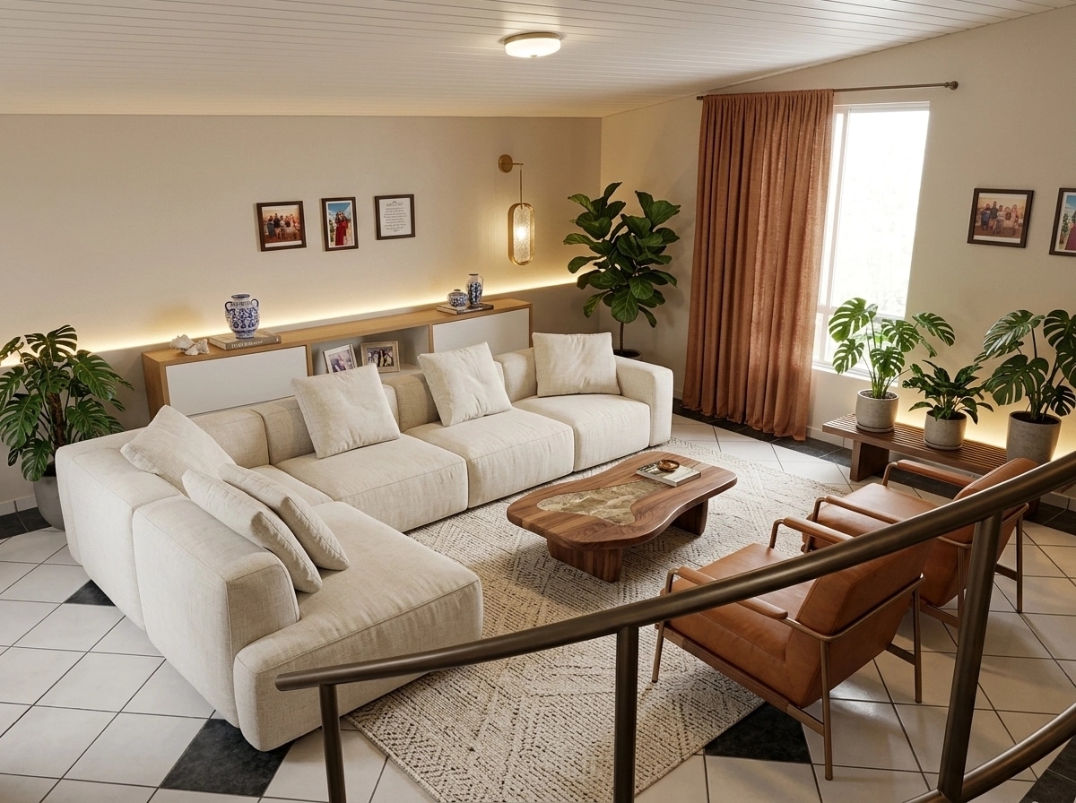 Portuguese Modern Living Room design — interior photo by GenRoom AI