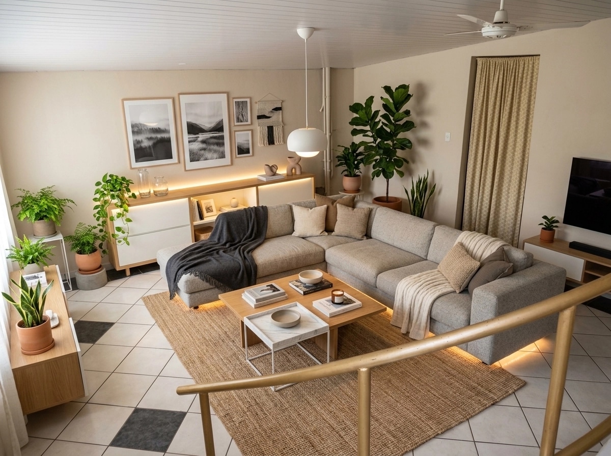Interior design in Scandinavian style — Living Room by GenRoom AI