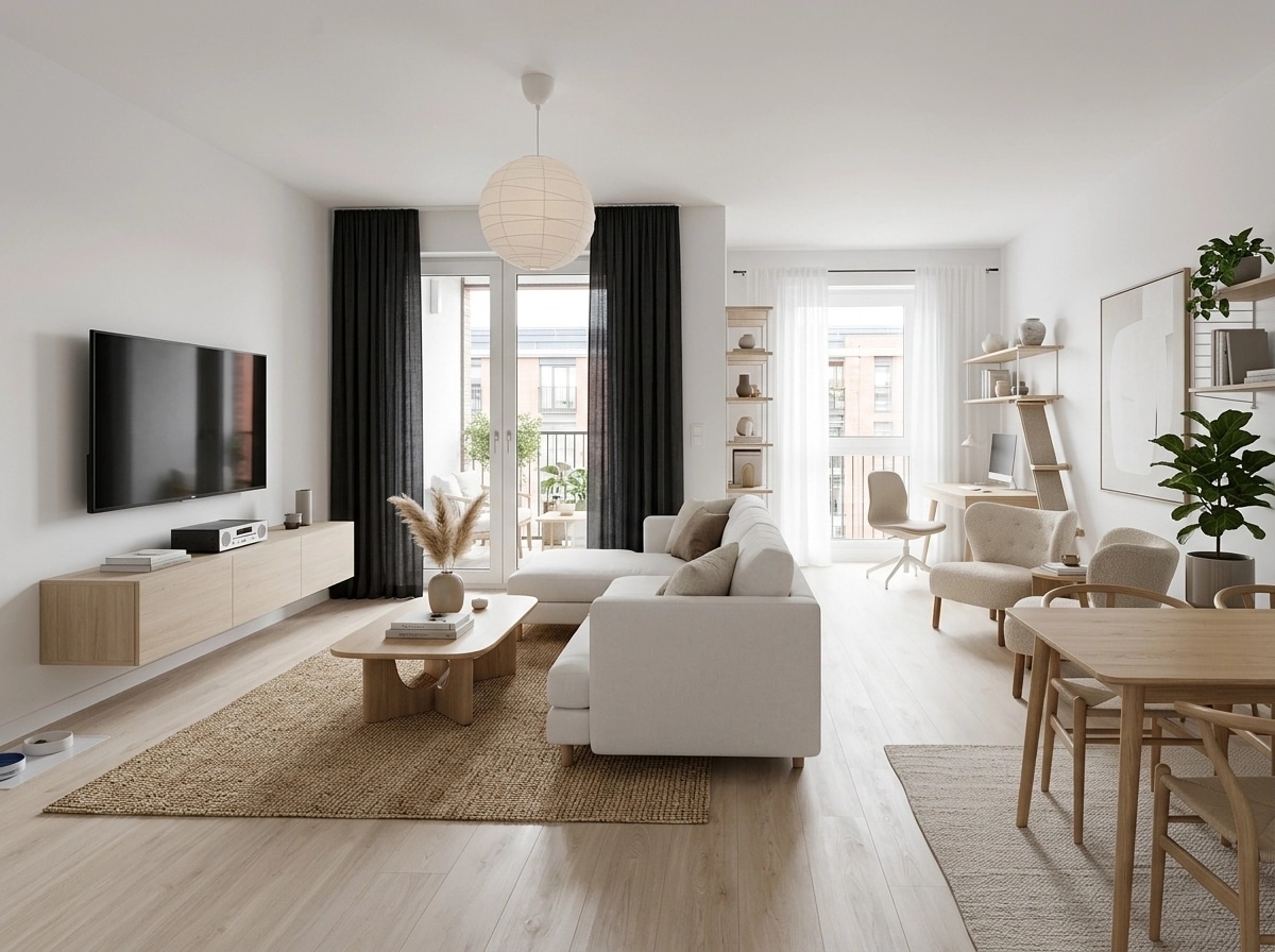 Scandinavian Living Room design — interior photo by GenRoom AI