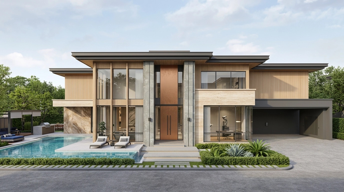 Minimalist Facade Facade design — facade photo by GenRoom AI