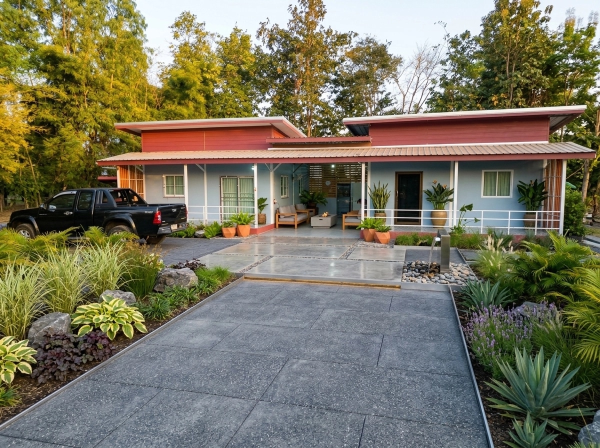 Landscape design in Contemporary Yard style — Yard by GenRoom AI