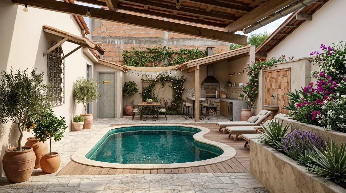 Mediterranean Yard Аула design — yard photo by GenRoom AI