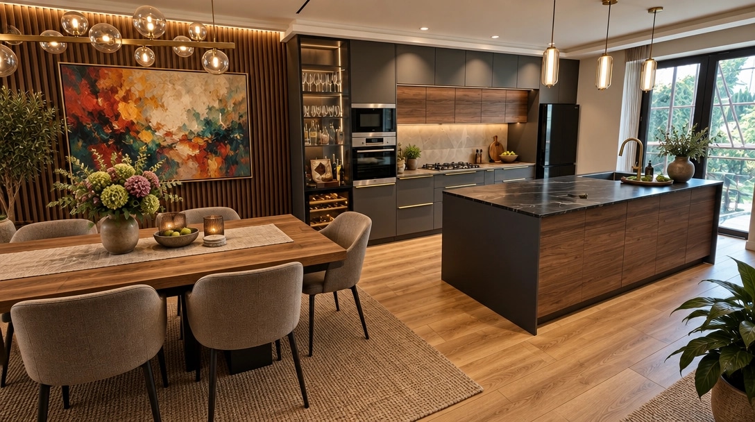 Kitchen interior in no_style style — photo by GenRoom AI