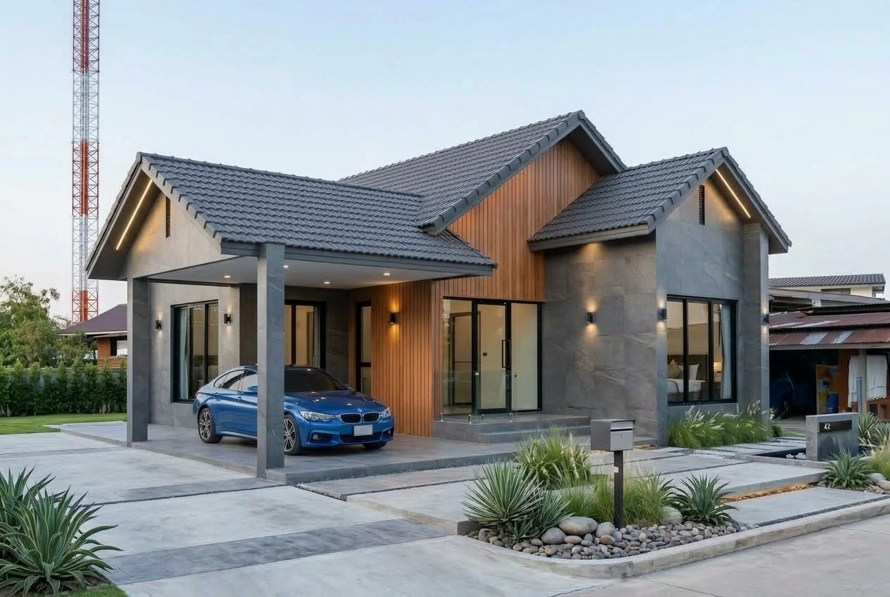 Contemporary Facade Facade design — facade photo by GenRoom AI