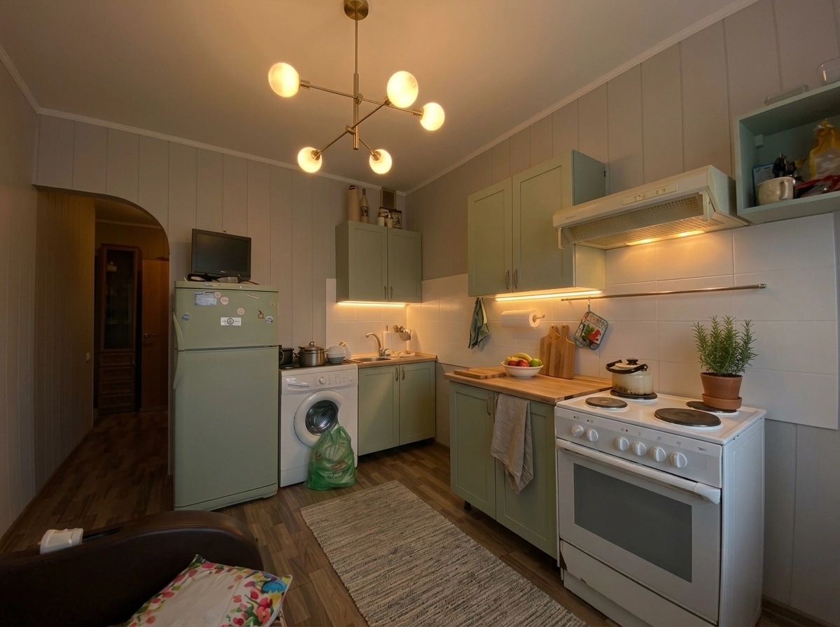 Minimalism Kitchen design — interior photo by GenRoom AI