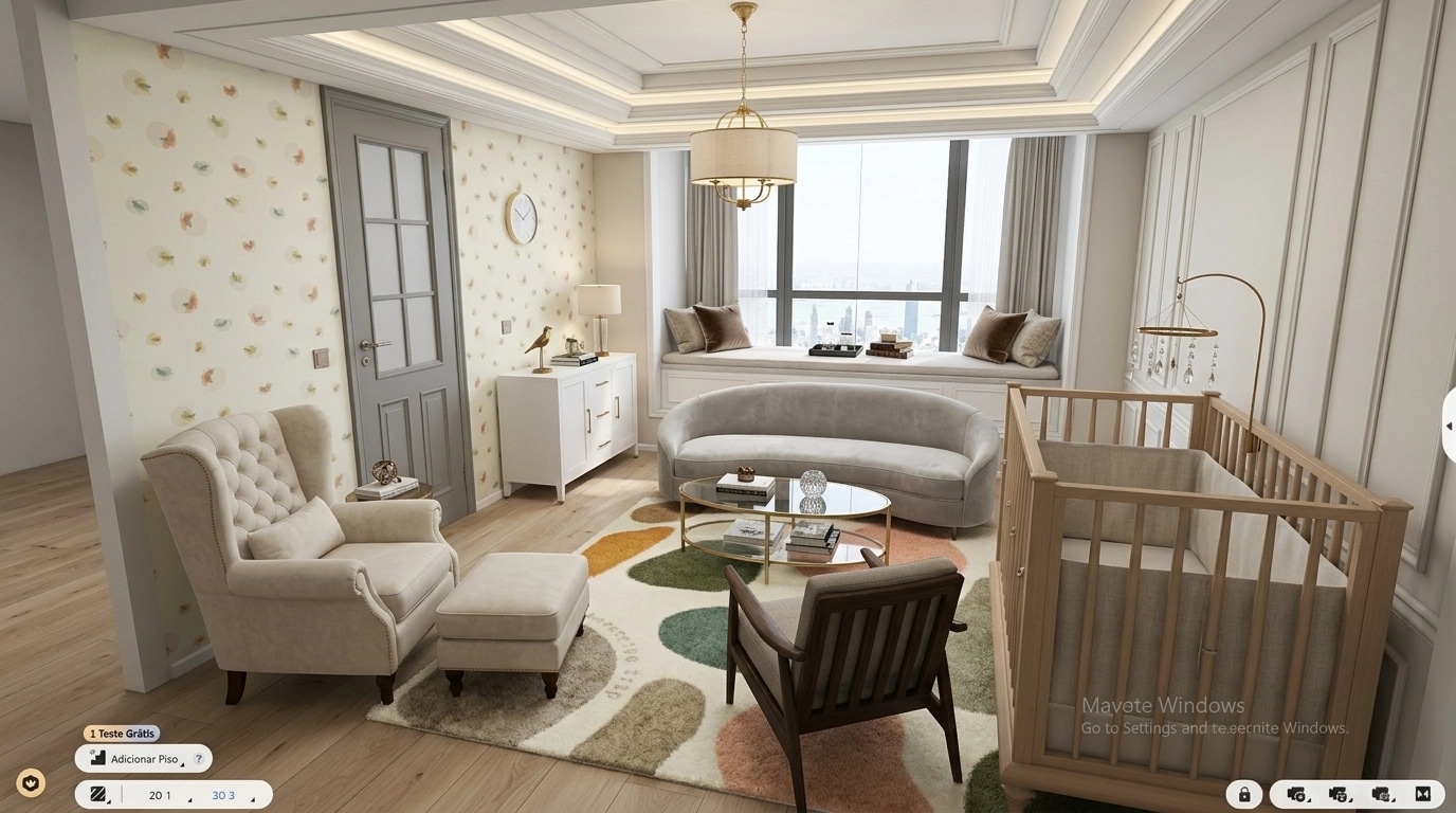 Interior design in Transitional style — Living Room by GenRoom AI