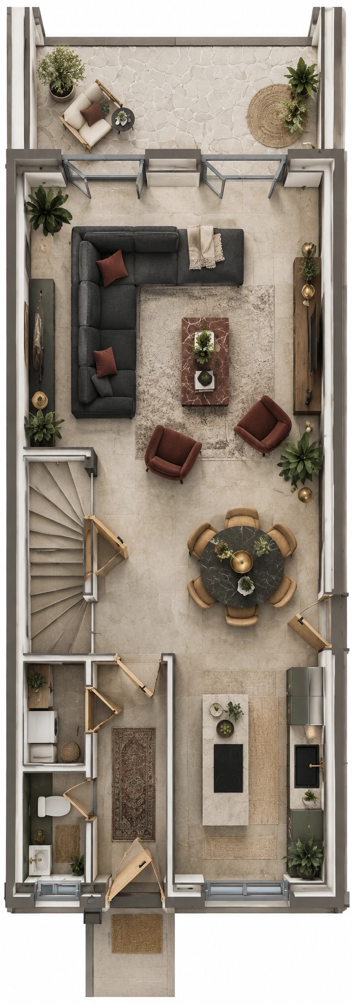 Interior design in Eclectic style — Living Room by GenRoom AI