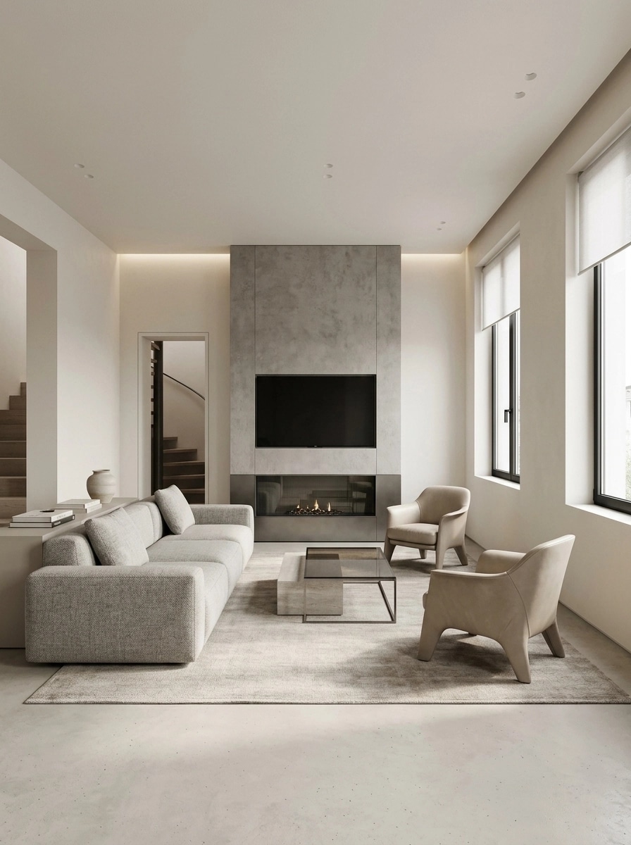 Minimalism Living Room design — interior photo by GenRoom AI
