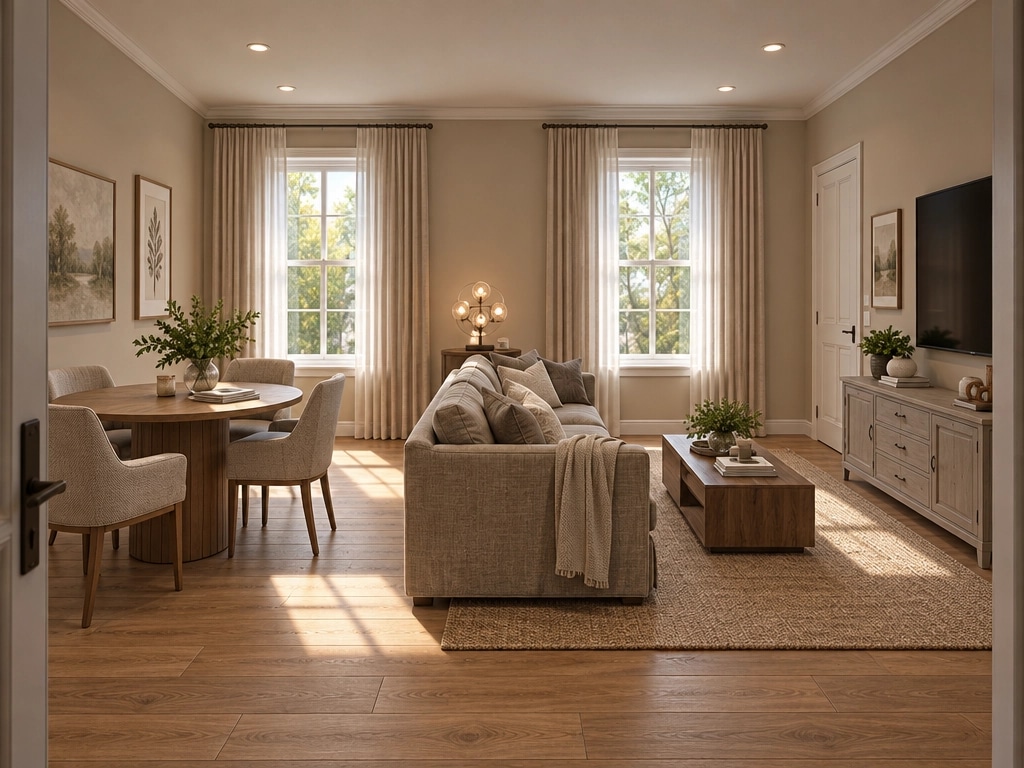 Interior design in Transitional style — Living Room by GenRoom AI