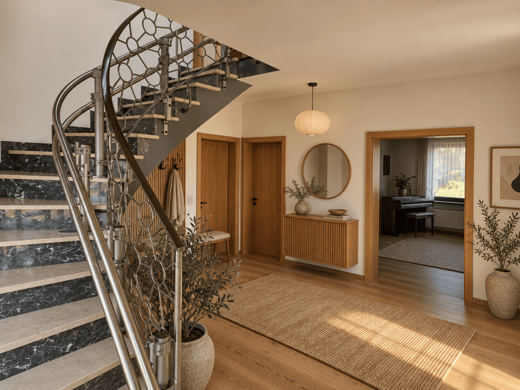 Interior design in Japandi style — Hallway by GenRoom AI