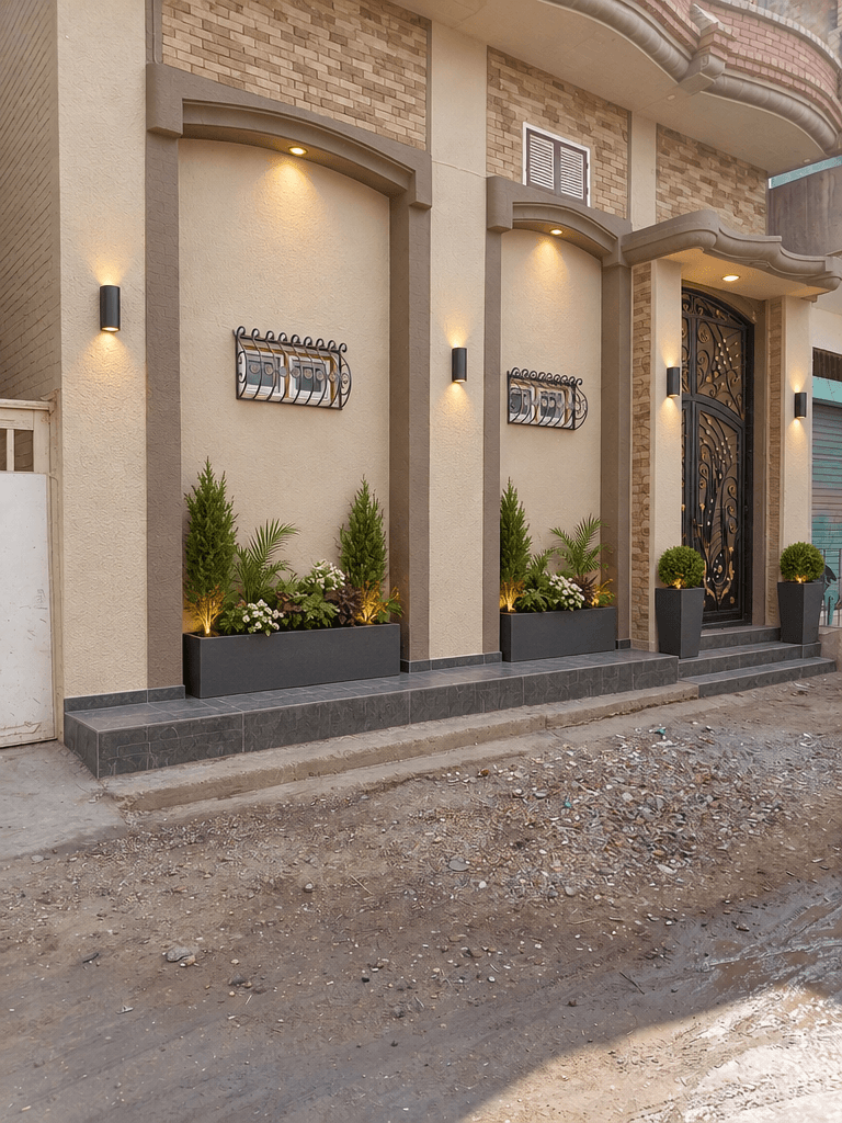 Facade design in Contemporary Facade style — photo by GenRoom AI