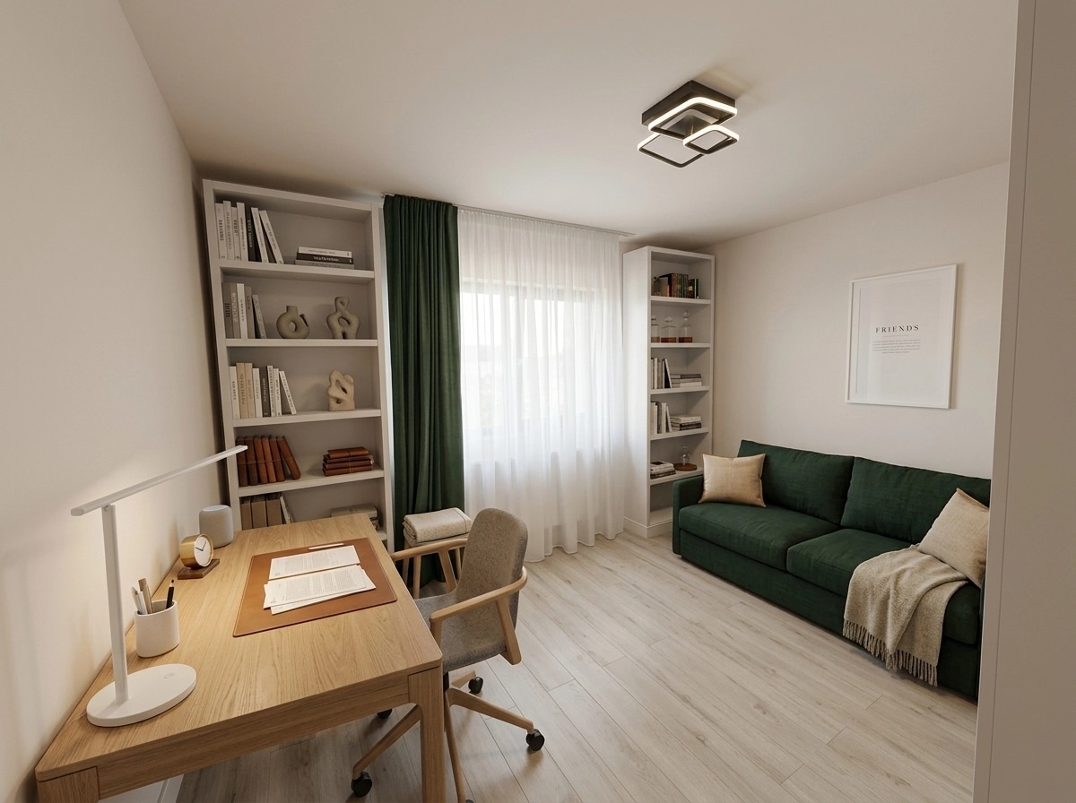 Scandinavian Office design — interior photo by GenRoom AI