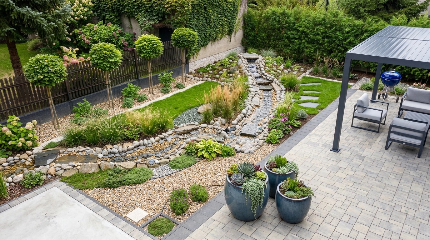 Contemporary Yard Yard design — yard photo by GenRoom AI