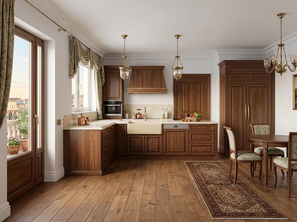 Kitchen interior in Classic style — photo by GenRoom AI