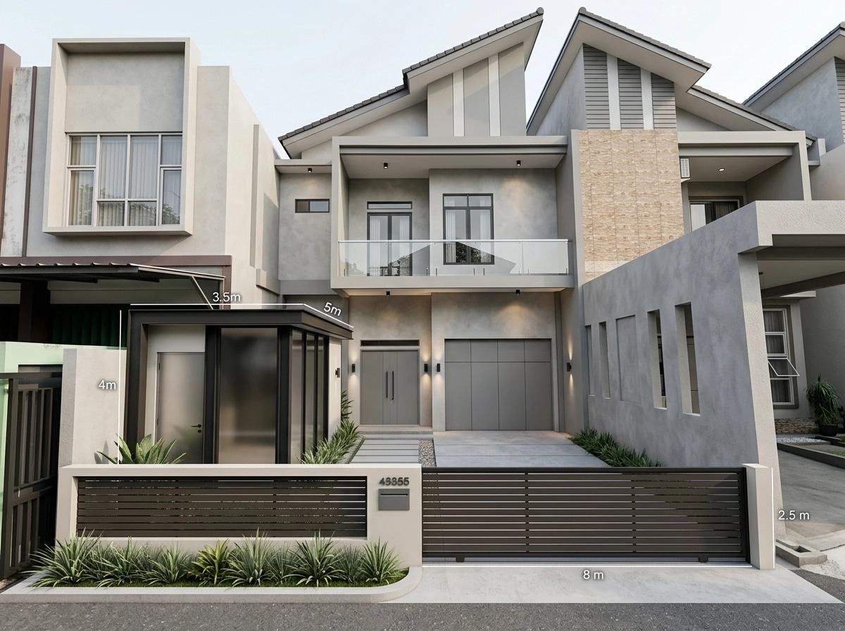 Minimalist Facade Facade design — facade photo by GenRoom AI