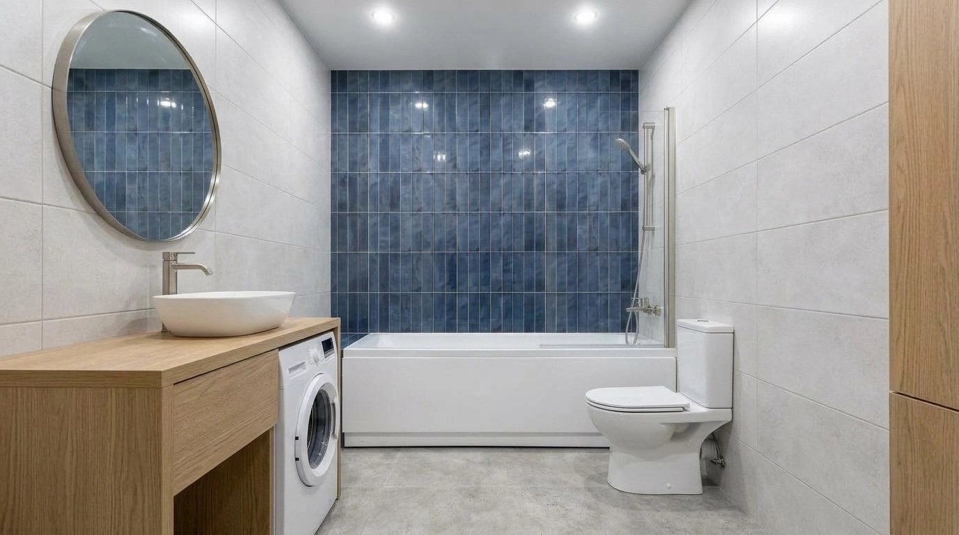 Bathroom interior in no_style style — photo by GenRoom AI