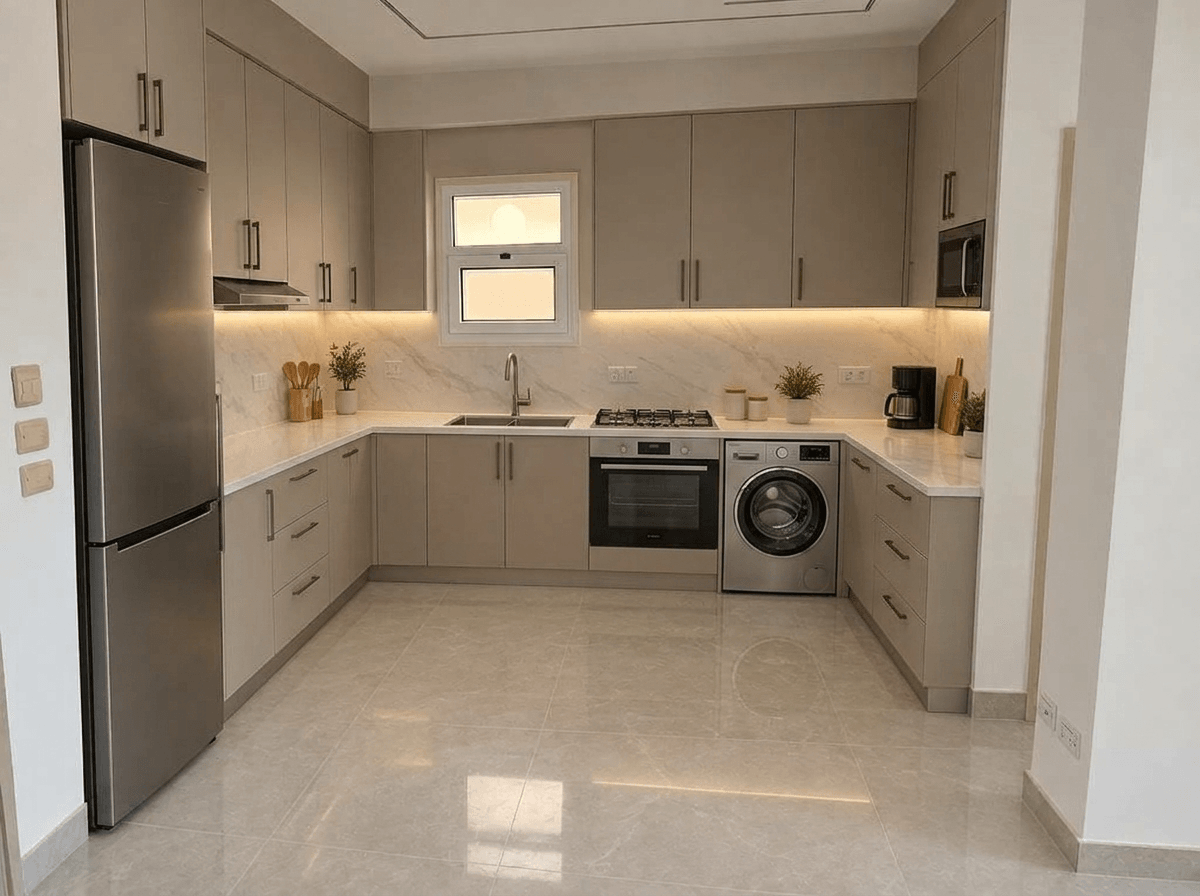 Kitchen interior in no_style style — photo by GenRoom AI