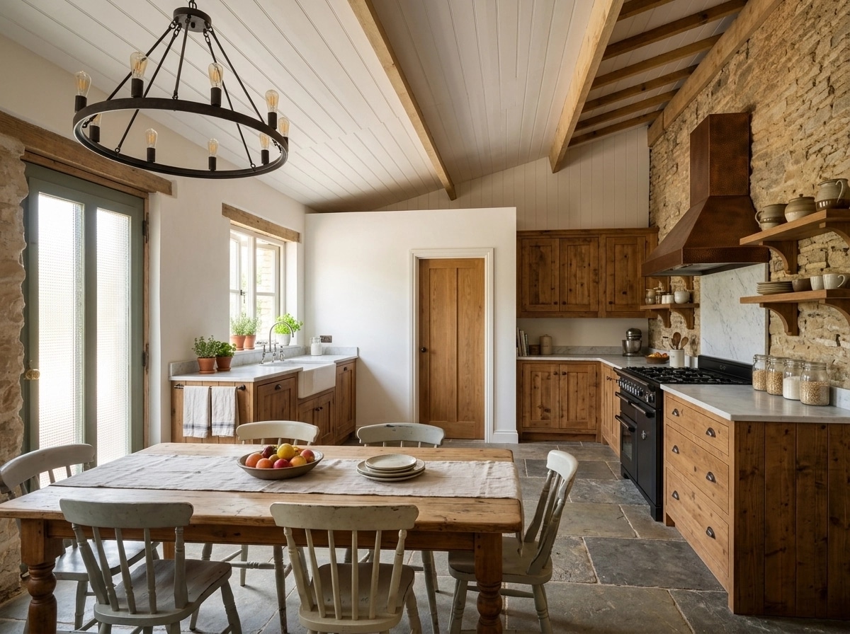 Modern Farmhouse Kitchen design — interior photo by GenRoom AI