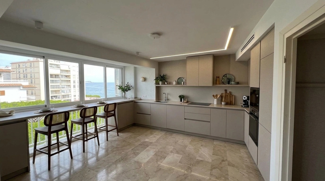 Kitchen interior in no_style style — photo by GenRoom AI