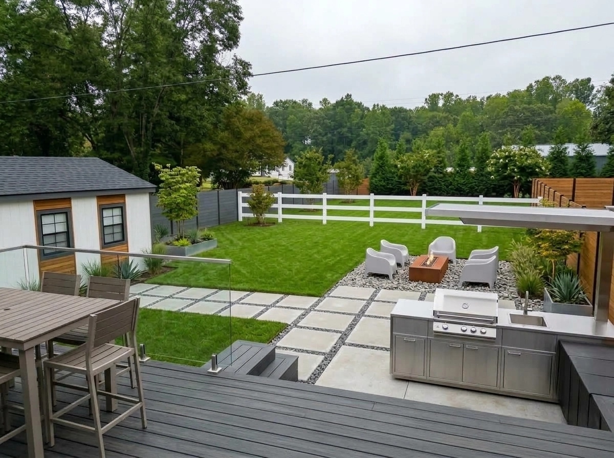 Contemporary Yard Yard design — yard photo by GenRoom AI