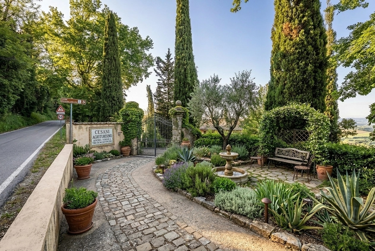 Landscape design in Mediterranean Yard style — Yard by GenRoom AI