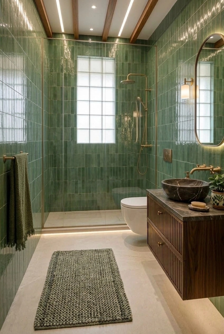 Contemporary Bathroom design — interior photo by GenRoom AI