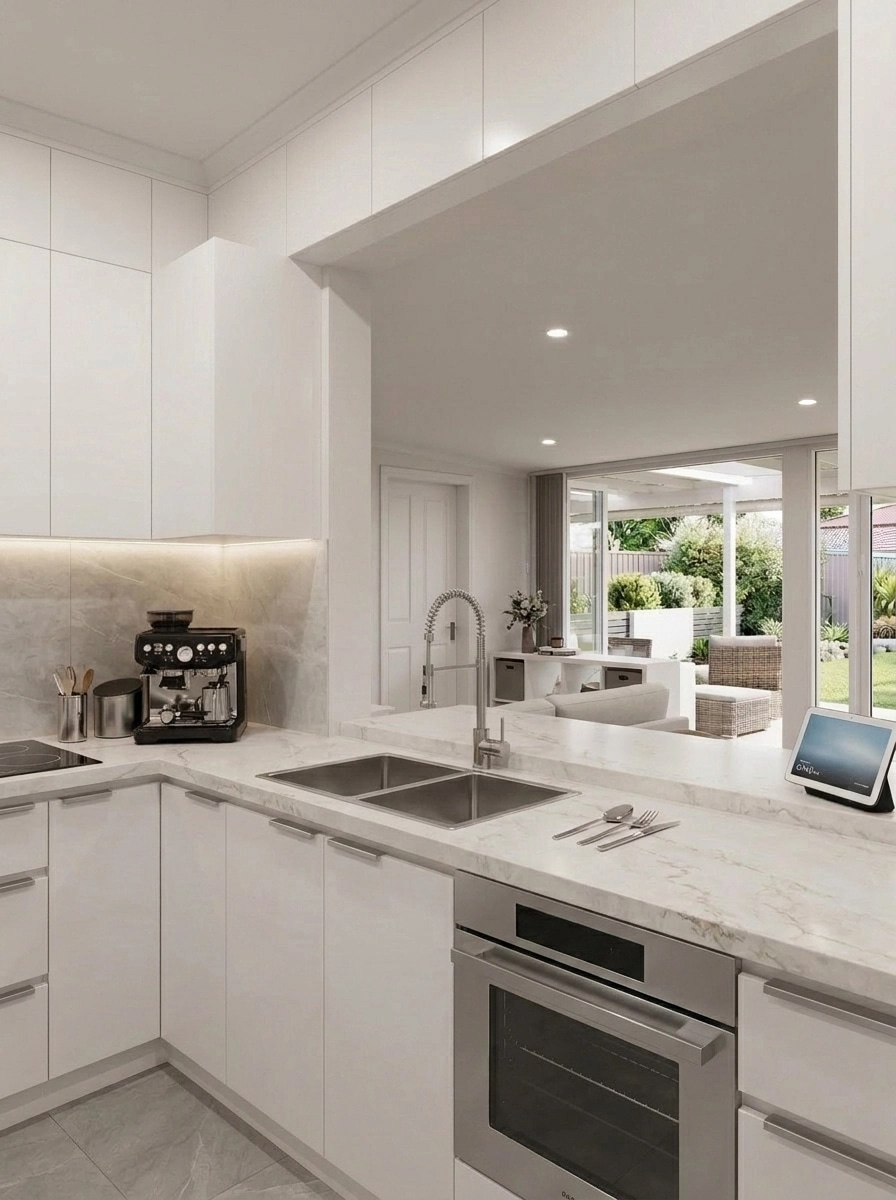 Minimalism Kitchen design — interior photo by GenRoom AI