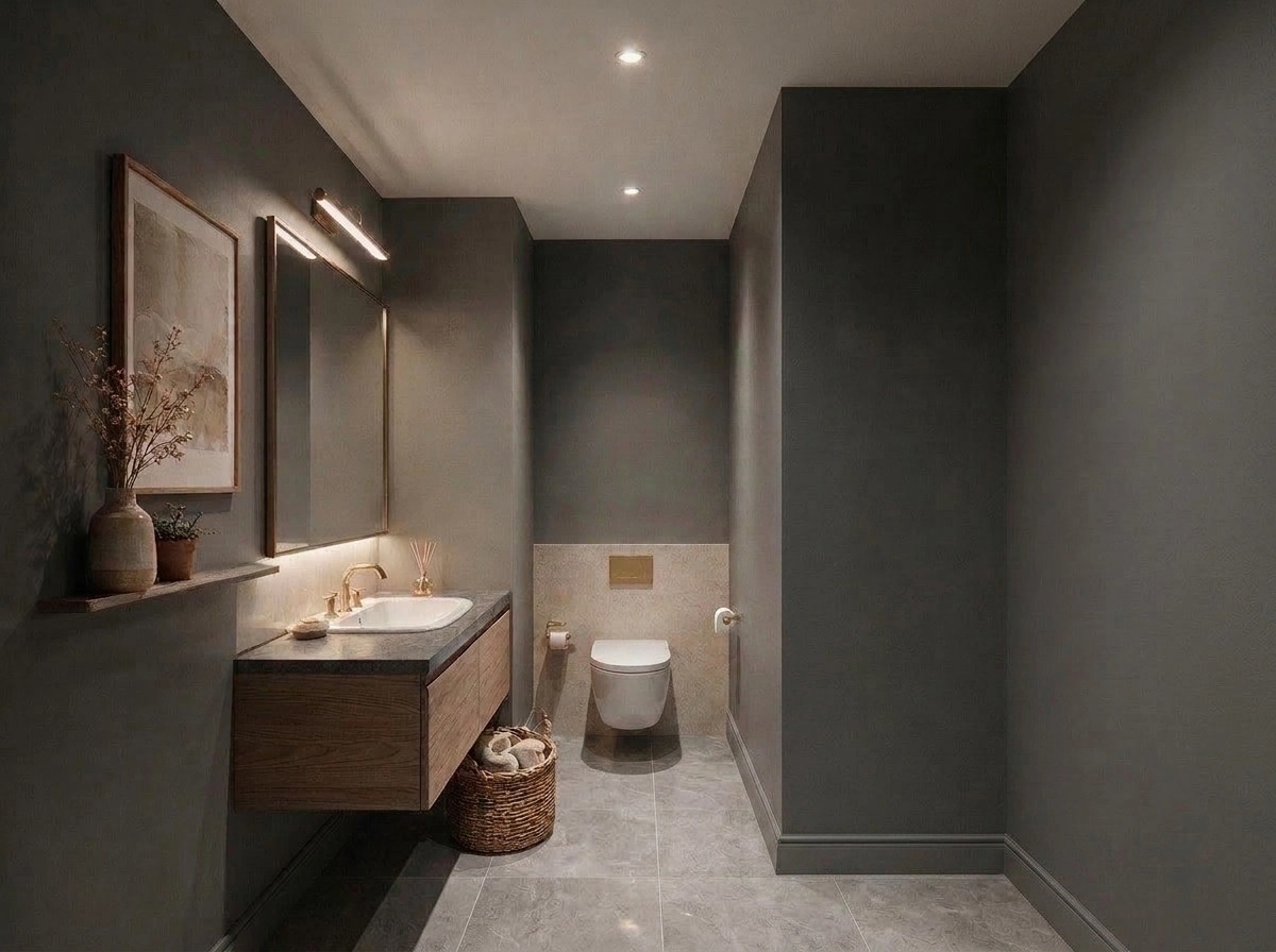 Bathroom interior in Contemporary style — photo by GenRoom AI