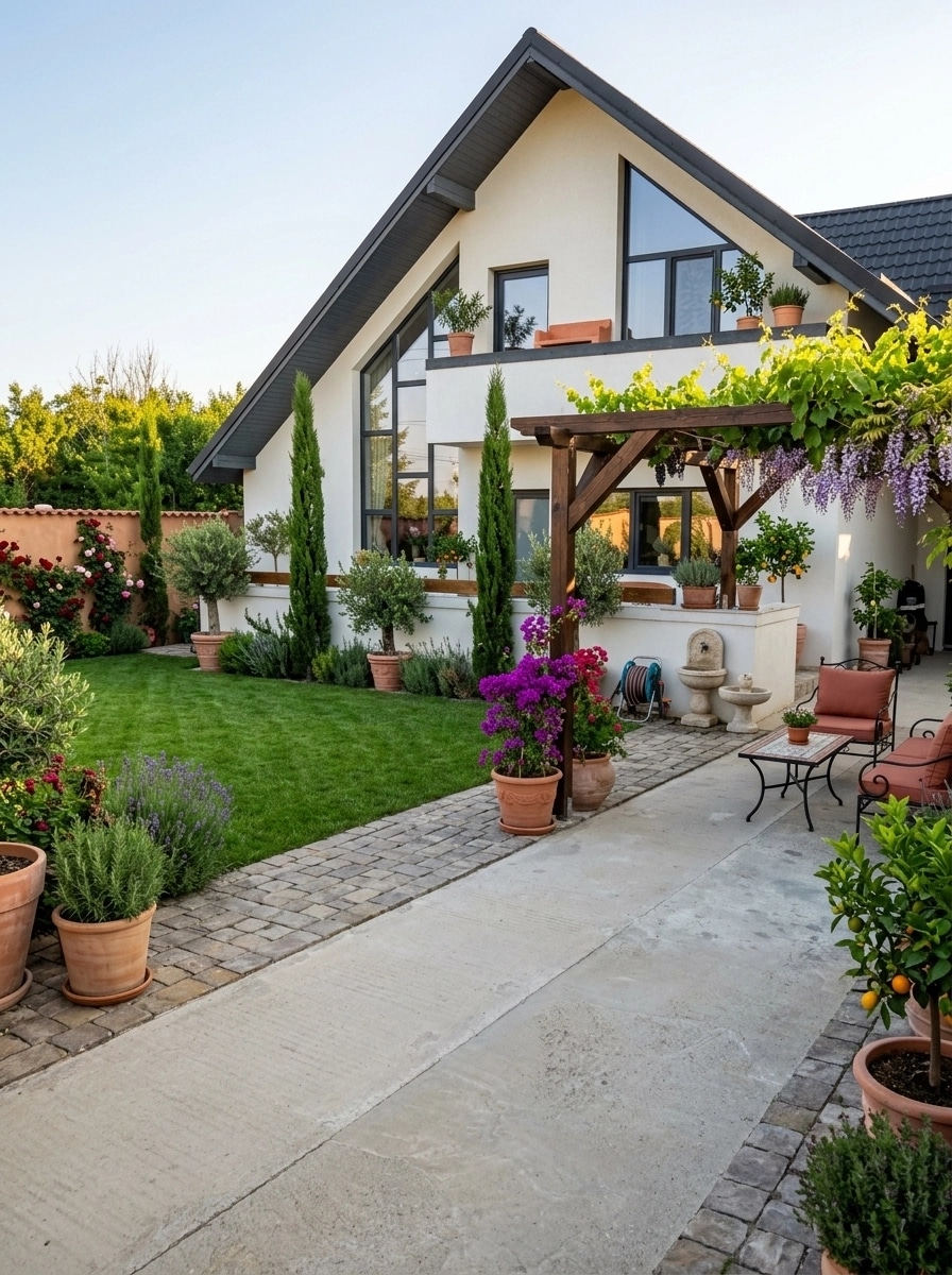 Mediterranean Yard Sân design — yard photo by GenRoom AI