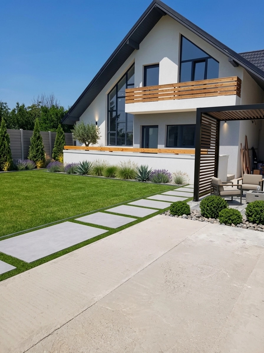 Landscape design in Minimalist Yard style — Yard by GenRoom AI