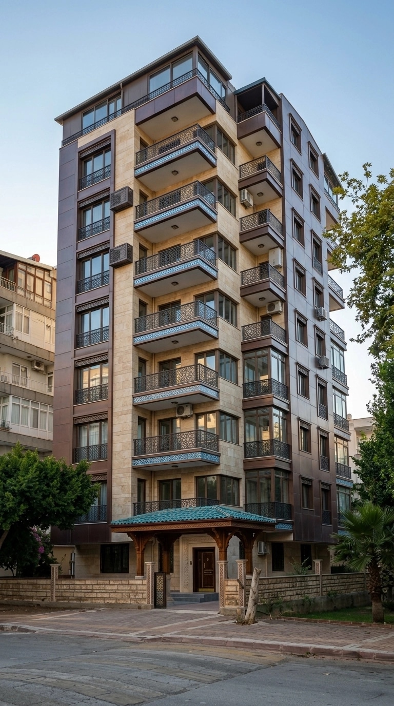 Facade design in Ottoman Facade style — photo by GenRoom AI
