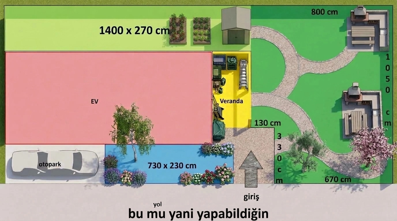 Yard design in no_style style — photo by GenRoom AI