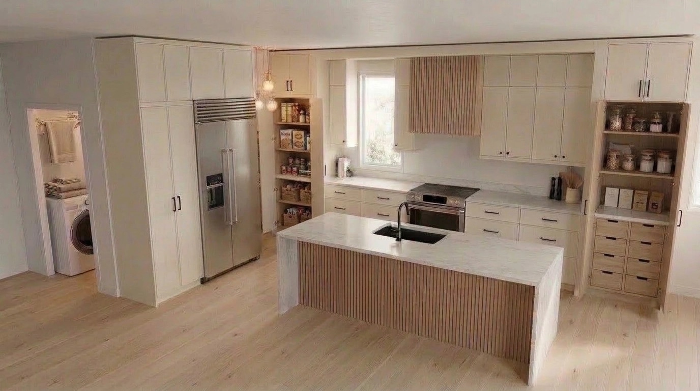 Interior design in Scandinavian style — Kitchen by GenRoom AI