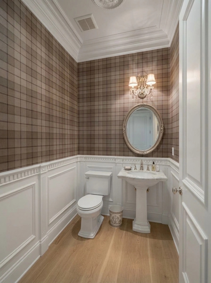 Bathroom interior in Neoclassic style — photo by GenRoom AI