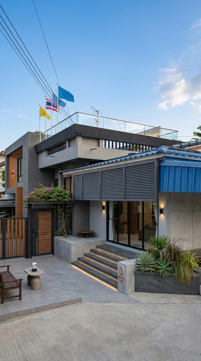 Facade design in Contemporary Facade style — Facade by GenRoom AI
