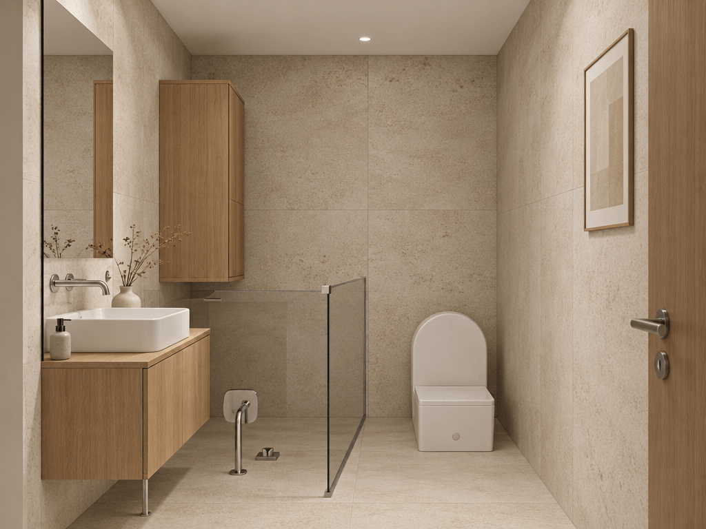 Interior design in Minimalism style — Bathroom by GenRoom AI